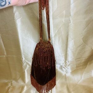 1920’s Glass Bead Fringe Flapper Purse
